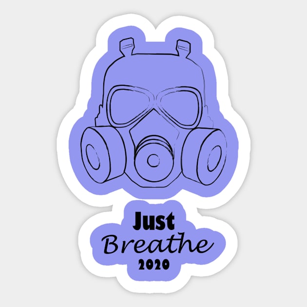 Just Breathe Sticker by Arpya